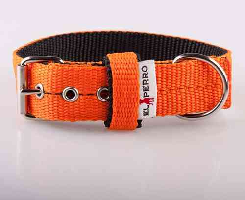 El Perro Halsband Orange 3cm